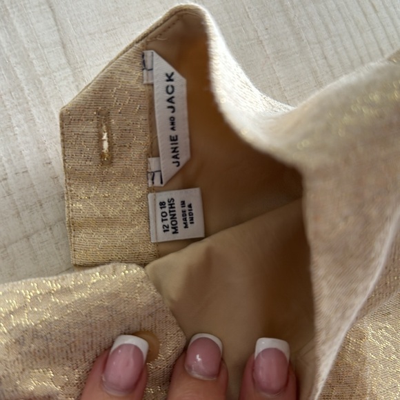 Janie and Jack Gold Jumper! - Picture 3 of 4